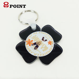 <span class=keywords><strong>Porte</strong></span>-<span class=keywords><strong>clés</strong></span> blanc avec impression personnalisée, en <span class=keywords><strong>plexiglas</strong></span>, transparent et durable, 30mm - Product Image 6