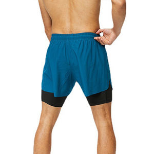 Pantaloncini da Basket a Rapida Asciugatura con Fodera Traspirante per Uomo, Shorts Sportivi Elastici 2 in 1 per Fitness, Corsa e Allenamento in Palestra - Product Image 4