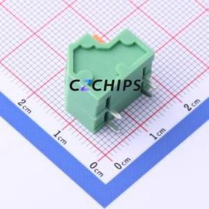 KF237-5.08-2P Spring Terminal Block Through hole Component (THT),P=5.08mm Connector 1x2P 5.08mm Green 2P - Product Image 2