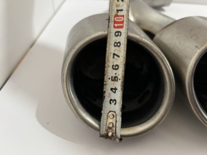 Pièces automobiles pour système d'échappement de voiture, tuyau d'échappement universel, embouts d'échappement en acier inoxydable, embouts doubles - Product Image 3