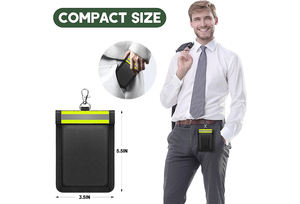 Sac anti-pistage EMP, cages Faraday pour ordinateurs portables, tablettes, téléphones, clés de voiture, <span class=keywords><strong>pochette</strong></span> de blocage de signal - Product Image 5