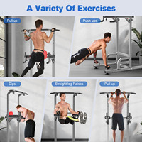 Tour de Musculation Sportive pour Salle de Sport à Domicile, Station Multiple Dip et Barre de Traction pour l'Entraînement de la Force et des Bras