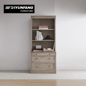 Retro <strong>French</strong> Simple Wall-mounted Large Wood Bookcase with 3 <strong>Shelves</strong> for Living Room and Bathroom Storage &amp; Display - Product Image 3