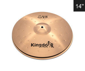 Ensemble de cymbales Kingdo en laiton fait main, 14 hi-hats + 16 <span class=keywords><strong>crash</strong></span> + 18 <span class=keywords><strong>crash</strong></span> + 20 ride, <span class=keywords><strong>série</strong></span> B8-SN8, 5 pièces - Product Image 2