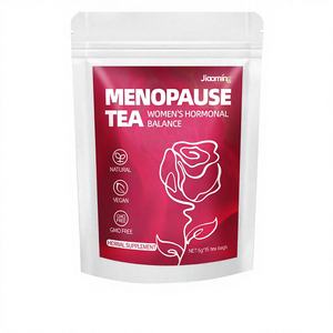 ชาสมุนไพรคลายร้อน รสชาติกลิ่นหอม ผลิตภัณฑ์นำเข้า  ผสมพุทราแดง ลำไย ดอกกุหลาบ บีทรูท และมัลเบอร์รี่  แบบซอง  ปราศจากน้ำตาล  สำหรับผู้ทานมังสวิรัติ  ช่วยบรรเทาอาการวัยหมดประจำเดือน  15 ซอง - Product Image 1