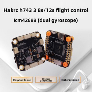 HAKRC H743 8/12s Contrôleur de vol <span class=keywords><strong>FPV</strong></span> pour drone de course 10 pouces, modèle de véhicule aérien sans pilote à quatre axes, simulation de transmission - Product Image 5