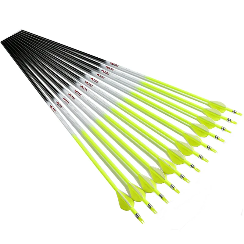 Trục Vàng Huỳnh Quang Chuyên Nghiệp Id 6.2Mm Nhựa Vanes Mũi Tên Carbon Để Bắn Cung