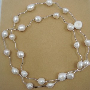 Collana di <span class=keywords><strong>Perle</strong></span> Lunga di Alta Qualità, 100% <span class=keywords><strong>Perle</strong></span> d'Acqua Dolce Naturali per Donna, 90 cm, Collana per Maglione - Product Image 5