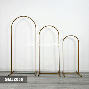 Soporte de Metal Dorado Personalizado para Fondo de Flores con Flores de Alta Simulación - Nuevo Diseño Elegante y Moderno para Eventos de Bodas y Fiestas - Product Image 2