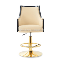 Chaise de tabouret de casino bien vendue en métal et cuir sensation stable et douce utilisée pour la salle de jeux table de jeu jouer au casino
