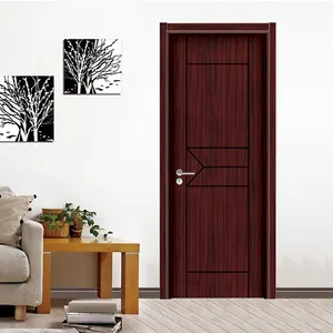 TECHTOP, оптовая цена, внутренняя однотонная деревянная дверь из тикового дерева, дизайн дверей, фотографии, дизайн одной двери