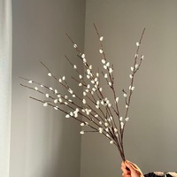 Grenzüberschreitender Bestseller Hochwertige Künstliche Silberweiden-Blumen Premium-Qualität Direktvertrieb Großhandel Weich