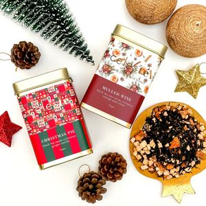 Customized Blue <strong>Tin</strong> Container Big Tea Jar <strong>Tin</strong> Large <strong>Rose</strong> Gold <strong>Chocolate</strong> Metal square <strong>Tin</strong> Box for Spice Tea Coffee - Product Image 1