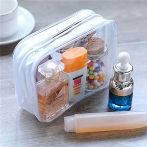 Custom Promotional Gift Transparent PVC Waterproof <b>Toiletry</b> Travel <b>Storage</b> Cosmetic Makeup Bag Pouch With Zip - Product Image 2