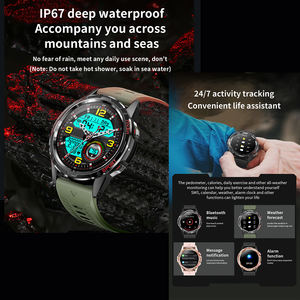 Bracelet <span class=keywords><strong>de</strong></span> montre intelligente en or personnalisé rond Amoled dames étanche IOS Android Montre Connecte montre intelligente pour filles femmes - Product Image 5