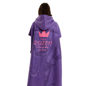 Impresión personalizada Cambio Surf <span class=keywords><strong>Poncho</strong></span> Bata de baño Secado rápido <span class=keywords><strong>Microfibra</strong></span> Toalla de playa con capucha - Product Image 4