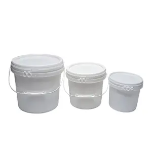 5L Transparent Clear Custom Food Grade Fermented Fishing 20L Gallon Paint Bucket With Lid Handle