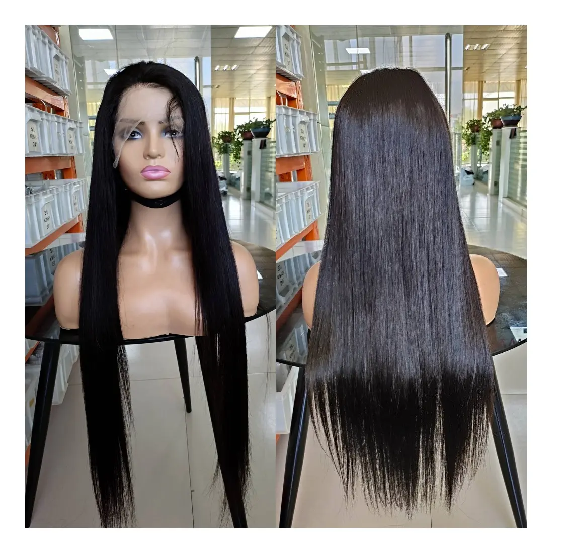 ขายส่งธรรมชาติวิกผมผมมนุษย์ขาย TOP Grade Mink ผมบราซิลลูกไม้ด้านหน้าด้านหน้า Wigs ราคาถูกวิกผมลูกไม้ด้านหน้าด้านหน้า