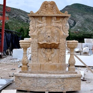 Aslan kafası ile antika taş su duvar çeşme - Product Image 3