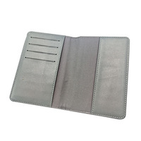 Portefeuille de voyage vintage minimaliste en cuir PU, porte-passeport court à double pli, étui personnalisé pour passeport, porte-cartes