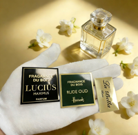 Autocollant personnalisé en plaque d'aluminium métallique pour bouteille de parfum, étiquette de marque privée, conception de patchs logo pour emballage