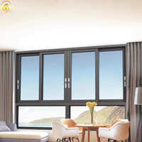 Maßgefertigtes Aluminium-Schlagfenster Schalldichtes Doppelglas Aluminium-Schiebefenster