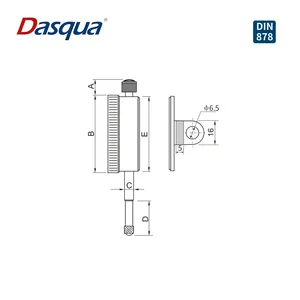 Dasqua 0-10mm akurasi lebih tinggi rentang sempit indikator panggilan batas klip