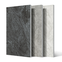 Beata Carreaux de revêtement mural en porcelaine de 18mm d'épaisseur en granit noir à texture imitée pour les projets de villas et d'hôtels Service gratuit