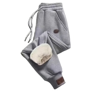 Pantalon de sport décontracté pour <span class=keywords><strong>homme</strong></span>, taille haute, imperméable, doublé polaire, grande taille, automne - Product Image 3