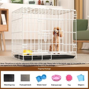 Trasportino Pieghevole Moderno in Ferro e Acciaio Inossidabile per Cani e Gatti di Piccola Taglia - Gabbia Pieghevole Ecologica per Animali Domestici - Product Image 5