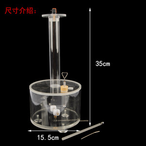 Coulomb's Law Demonstration Device 23052; Coulomb Torsion Balance Friction Rod with Silk Cloth; High School <b>Physics</b> - Product Image 4