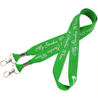 Lanière personnalisée en polyester de haute qualité avec logo, impression par sublimation recto-verso pour cartes d'identité et badges nominatifs