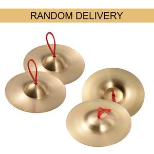Mini cymbales à main en laiton de 5,8 pouces, instrument de musique en cuivre pour opéra, bande de rythmes et rythmes, 1 paire - Product Image 6