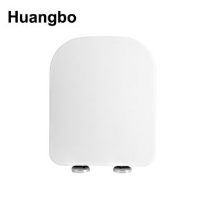 HUANGBO Luxury Bathroom <strong>Toilet</strong> Accessories PP Plastic Material Square Shape Soft Close <strong>Seat</strong> Cover Lid <strong>Quick</strong> <strong>Release</strong> for Home Use - Product Image 2