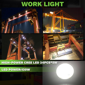 High Power Heavy Duty 72W Led 9 Inch Overhead <b>Spotlight</b> Red Blue Zone Crane Safety Foeklift Light Crane Warning Light - Product Image 3