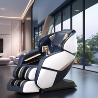 Chaise de massage à pression d'air roulante chauffante de luxe avec écran tactile Shaitu Humanlike Massage