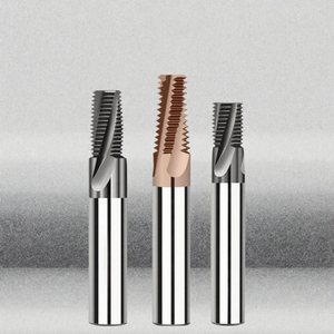 YUFU 3 Teeth Solid Carbide AlTin Coated End Mill Metric CNC Internal <b>Thread</b> Milling <b>Cutter</b> for Steel Stainless Steel ODM OEM - Product Image 3