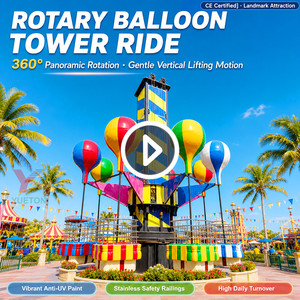 YUETON Samba Ballonfahrt zum Verkauf Rotierender Heißluftballon Familienattraktionen Jahrmarkt-Vergnügungspark-Fahrgeschäfte zum Verkauf - Product Image 1
