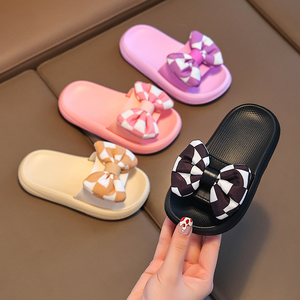 Chaussons pour enfants, petite princesse, sandales d'été à nœud pour filles, semelle souple, chaussures d'intérieur à motif de dessin animé pour enfants - Product Image 3