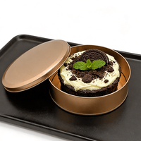 Boîte en fer blanc personnalisée de qualité alimentaire, gaufrée, écologique et réutilisable, pour biscuits, gâteaux, pizzas et chocolats