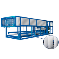 Machines à glace à bloc personnalisables 3 tonnes à 15 tonnes refroidissement direct avec 5kg à 15kg composants de noyau de moteur de stockage de glace