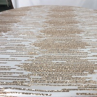 Trendige Geometrische Gold-Pailletten Tischauflage Tischdecke für Hochzeiten