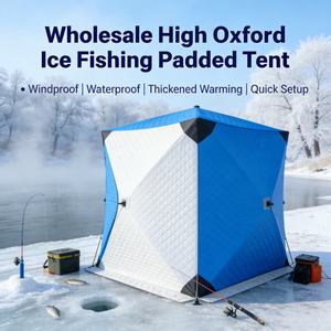 Tente de pêche sur glace d'hiver, abri imperméable à ouverture rapide entièrement automatique, monocouche, résistant au froid, pour plusieurs personnes, pour camping en extérieur - Product Image 5