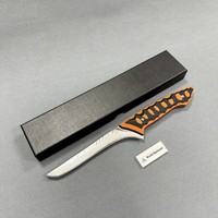 CGF6R Couteau à filet à lame San Mai à texture forgée unique Full Tang G10 Couteau à désosser à usage quotidien Couteaux de cuisine