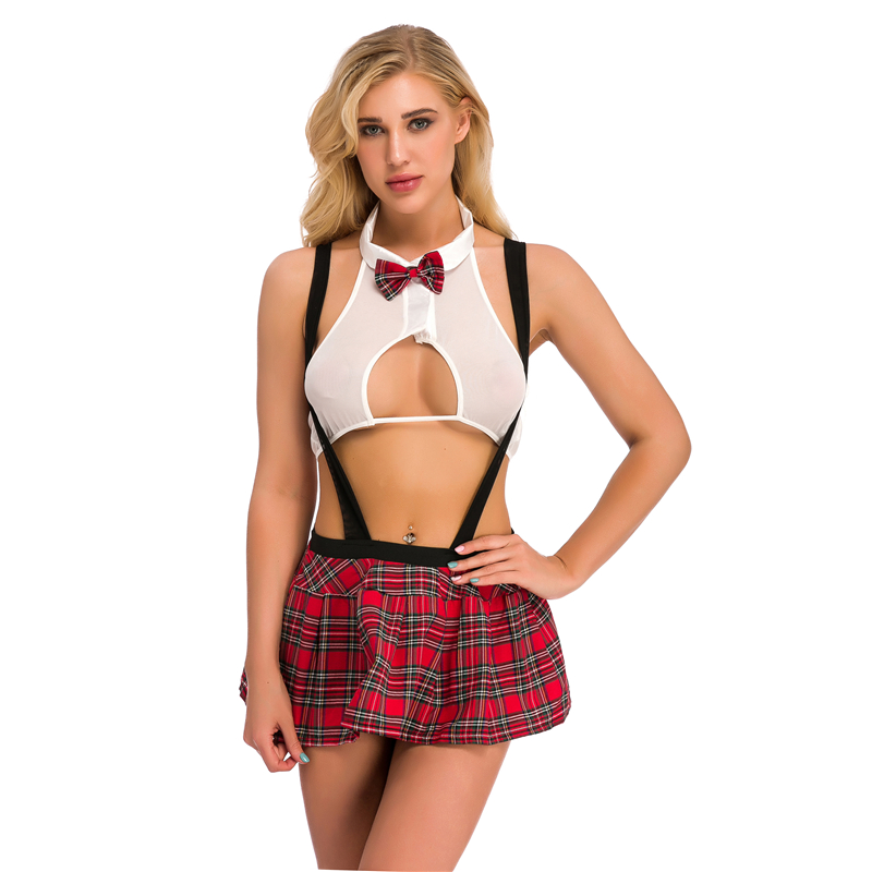 Women Sexy School Girls Costumes Mini Skirt Sexy Lingerie Erotic Role Play Sex Suits Hot Girls Costume