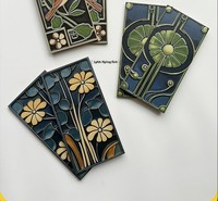 Carreaux Artistiques en Céramique Émaillée 150x300 Style Rétro Français Résistants à l'Usure pour Salle de Bain et Cuisine, Carreaux Vintage pour Dosseret