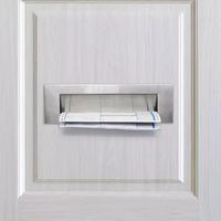 Boîte aux lettres métallique moderne pour projets commerciaux, avec fente pour lettres, journaux et courrier, pour la maison