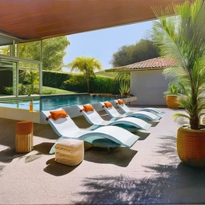 Silla de Lujo para Piscina, Muebles de Patio para Exteriores, Tumbona de Plástico para Piscina y Playa - Product Image 2