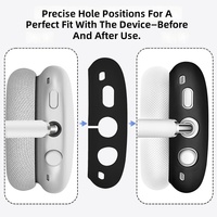 Étui de protection pour Airpods Max avec design transparent en TPU, anti-rayures, antichoc, protection complète
