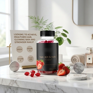 Aurevia Gummies per la Crescita di <span class=keywords><strong>Capelli</strong></span> <span class=keywords><strong>e</strong></span> Pelle con <span class=keywords><strong>Vitamine</strong></span> per la Salute di <span class=keywords><strong>Capelli</strong></span> <span class=keywords><strong>e</strong></span> <span class=keywords><strong>Unghie</strong></span> - Integratori Nutrizionali - Product Image 2